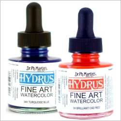 Dr Ph Martin's Watercolours. Hydrus, Radiant Concentrated and 